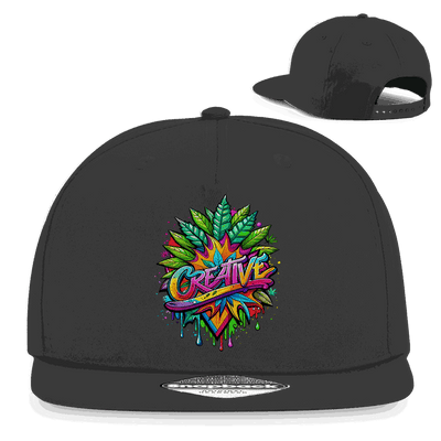 Division420 Snapback Cap Creative aus Baumwoll-Twill mit flachem Schirm und Retro-Snapbackverschluss