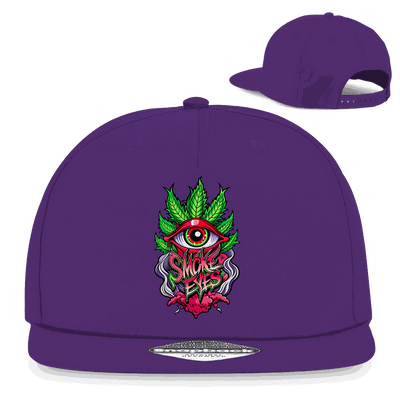 Division420 Snapback Rapper Cap Smoke Eyes 5-panel cotton twill streetwear hat with flat brim and snapback closure