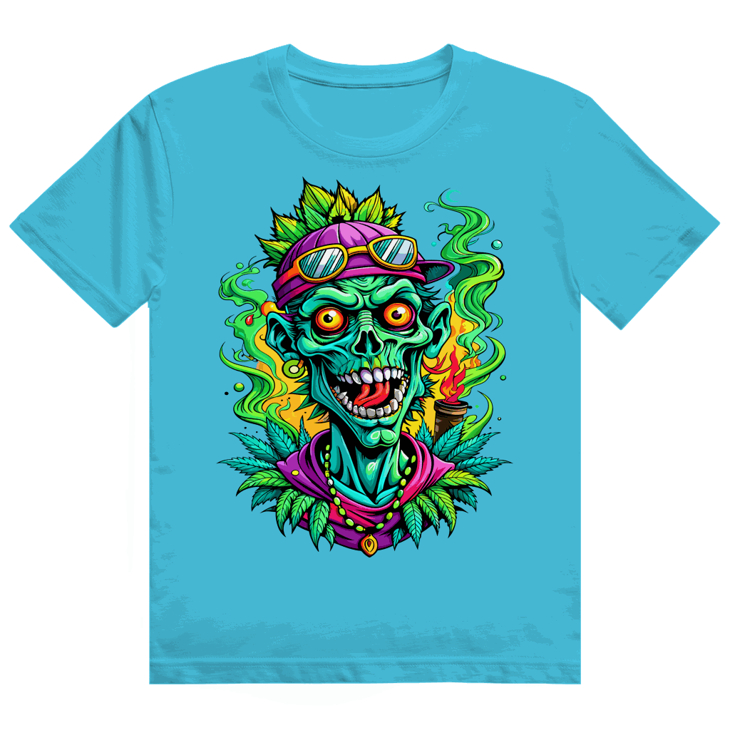 Heavy Cotton T-Shirt Weed Zombie by Division420 with streetstyle design and sustainable cotton