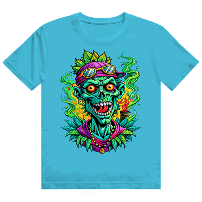 Heavy Cotton T-Shirt Weed Zombie by Division420 with streetstyle design and sustainable cotton