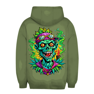 Division420 unisex oversize hoodie Weed Zombie urban style comfortable sustainable cotton blend