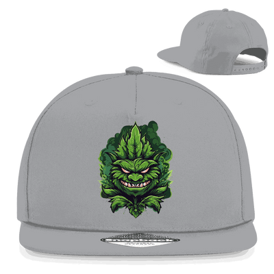 Snapback Rapper Cap Crazy Plant 5-panel cotton twill with flat visor and retro snapback closure