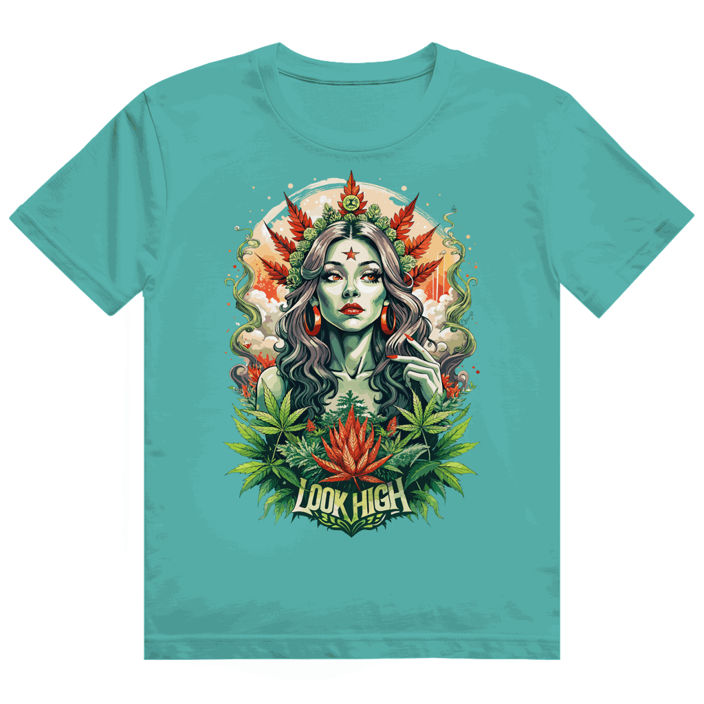 Heavy Cotton T-Shirt - Look High Girl | Division420®