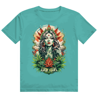 Heavy Cotton T-Shirt - Look High Girl | Division420®
