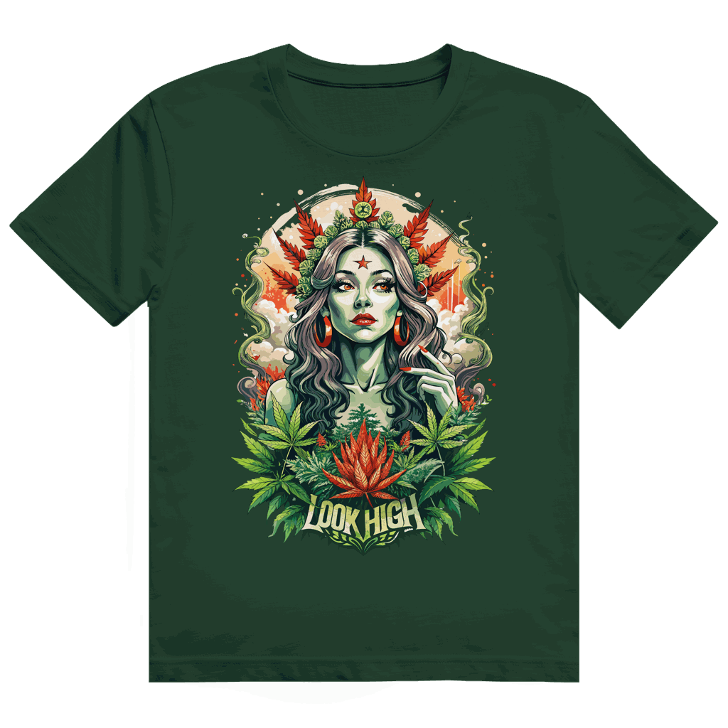 Heavy Cotton T-Shirt - Look High Girl | Division420®