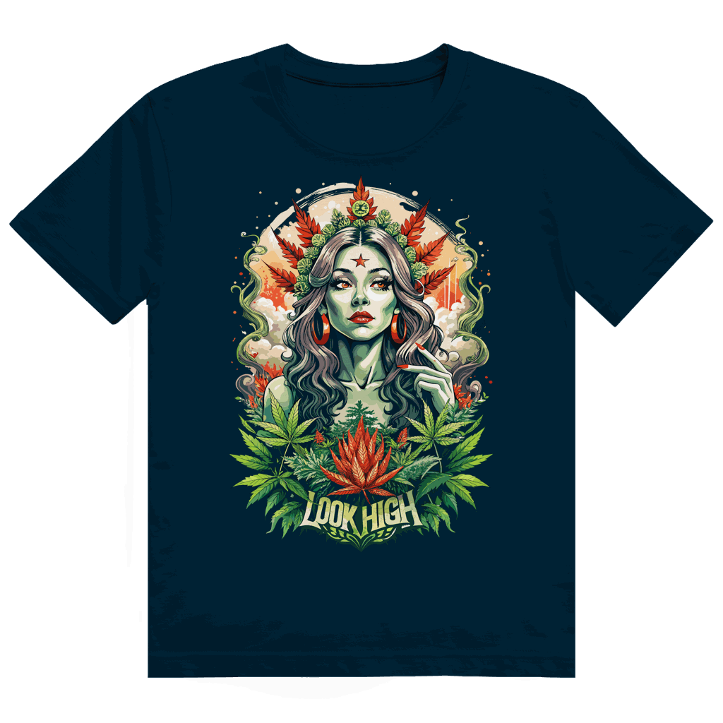 Heavy Cotton T-Shirt - Look High Girl | Division420®
