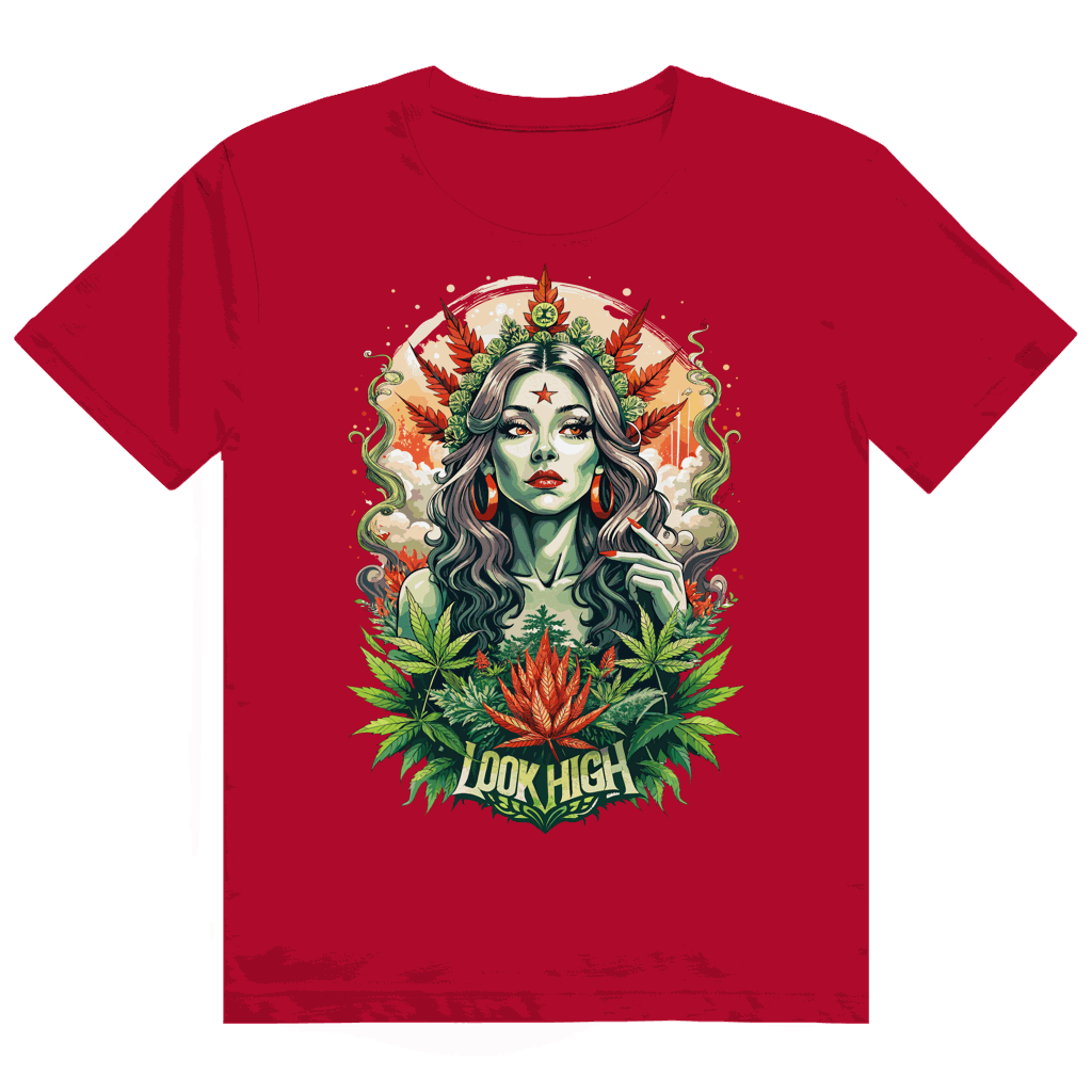 Heavy Cotton T-Shirt - Look High Girl | Division420®