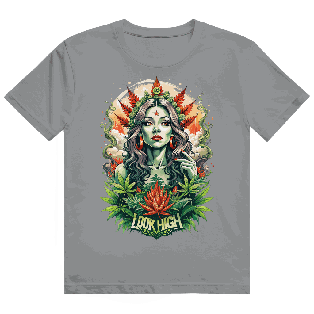 Heavy Cotton T-Shirt - Look High Girl | Division420®