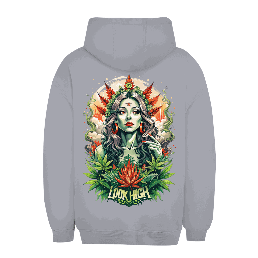 Unisex Oversize Hoodie - Look High Girl | Division420®