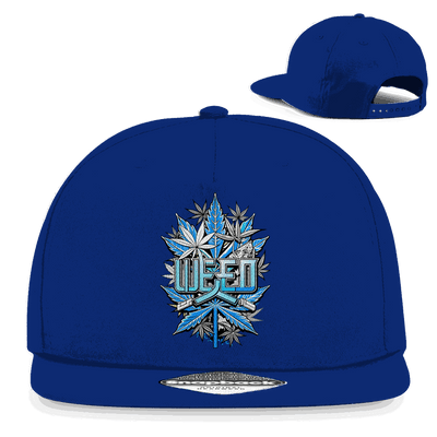 Division420 Snapback Cap Weed Style aus Baumwoll-Twill mit flachem Schirm und Retro-Verschluss