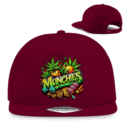 Division420 Snapback Cap My Munchies 5-panel cotton twill urban streetwear hat with flat brim and snapback closure