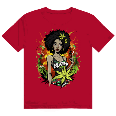 Heavy Cotton T-Shirt - Blazing Girl | Division420®