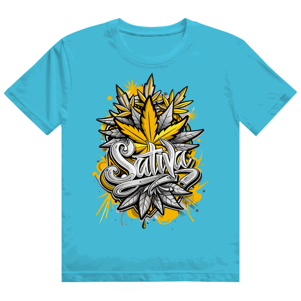 Size chart for Division420 Heavy Cotton T-Shirt Only Sativa unisex fit