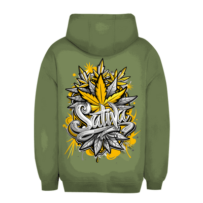 Size chart for Division420 Unisex Oversize Hoodie - Only Sativa