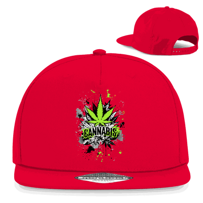 Division420 Snapback Cap Only Cannabis aus Baumwoll-Twill mit flachem Schirm und Retro-Snapbackverschluss