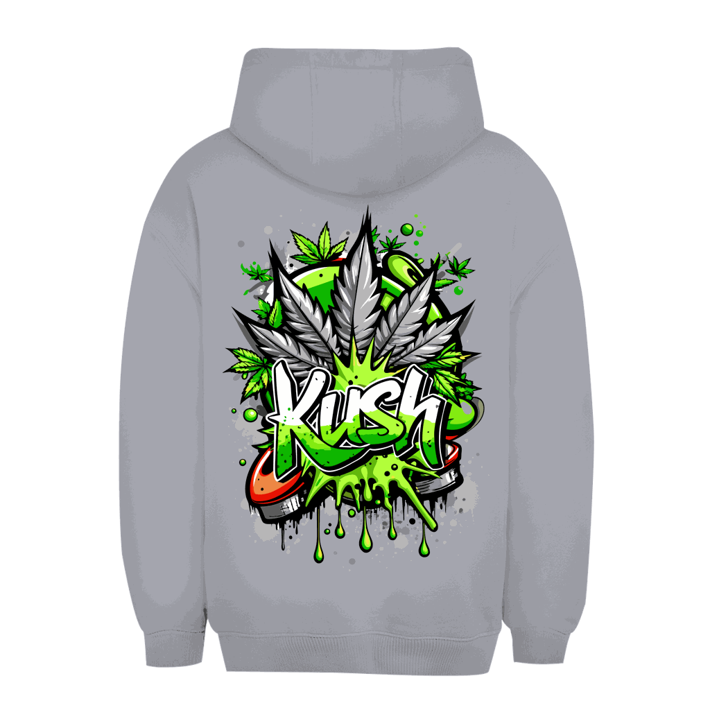 Unisex oversize hoodie Kush by Division420 with relaxed fit and adjustable hood