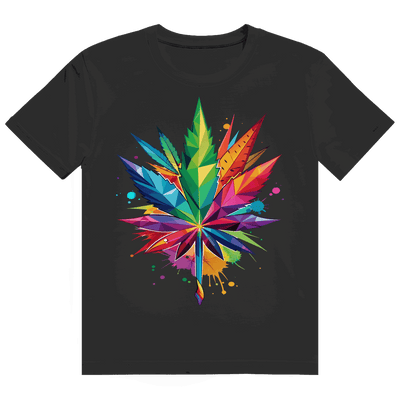 Division420 Heavy Cotton T-Shirt with leaf art design, unisex streetwear made from 100% ring-spun cotton