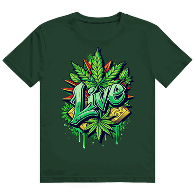 Heavy Cotton T-Shirt - Weed Live | Division420®