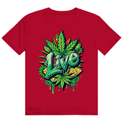 Heavy Cotton T-Shirt - Weed Live | Division420®