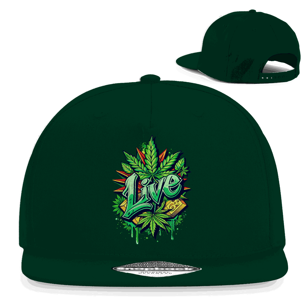 Snapback Rapper Cap - Weed Live | Division420®