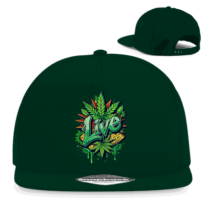 Snapback Rapper Cap - Weed Live | Division420®