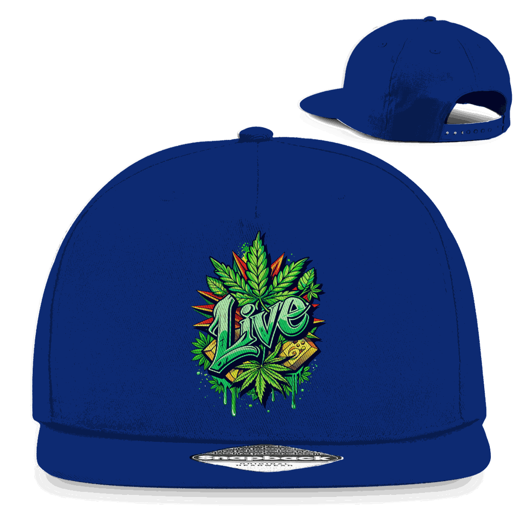 Snapback Rapper Cap - Weed Live | Division420®