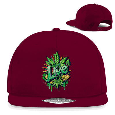 Snapback Rapper Cap - Weed Live | Division420®