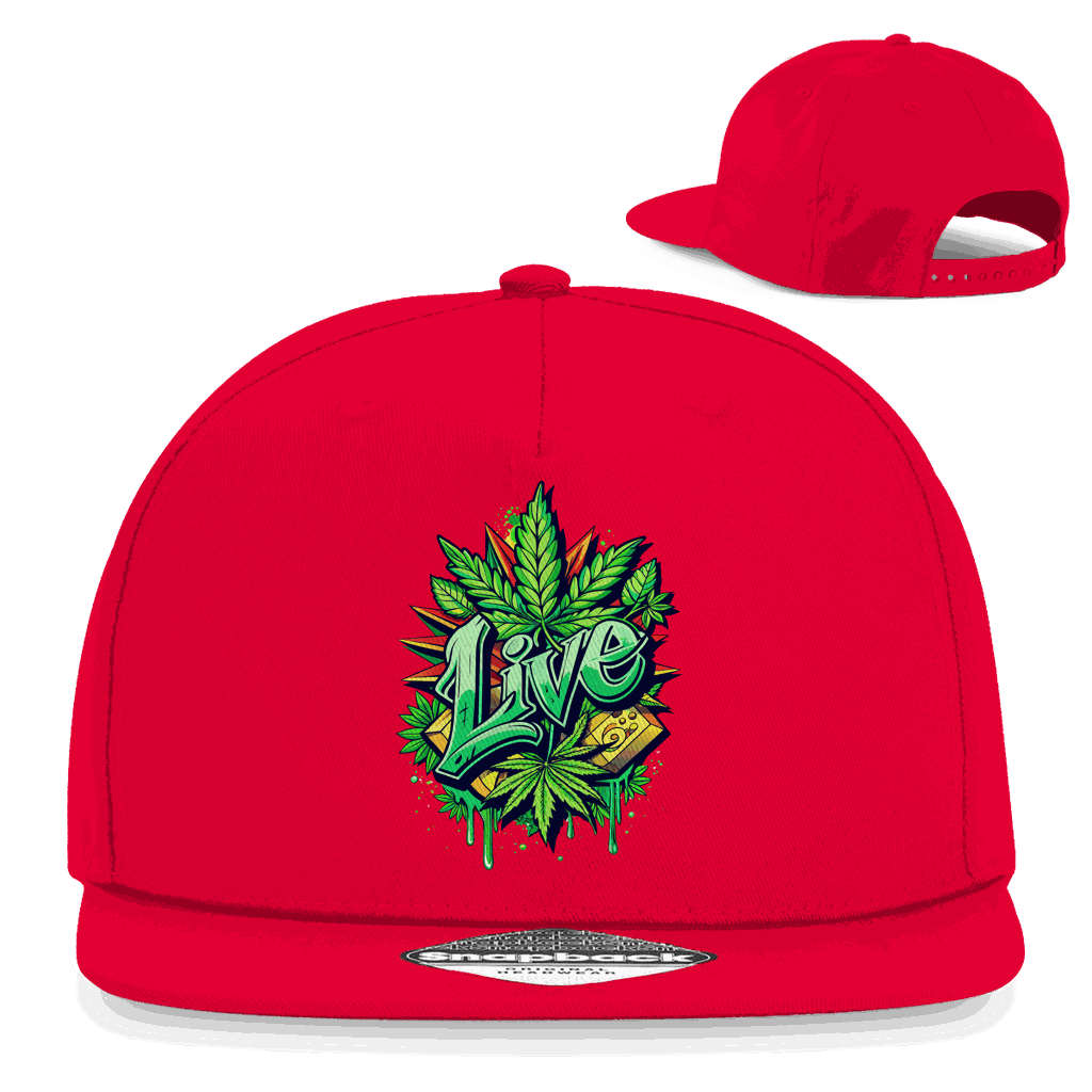 Snapback Rapper Cap - Weed Live | Division420®