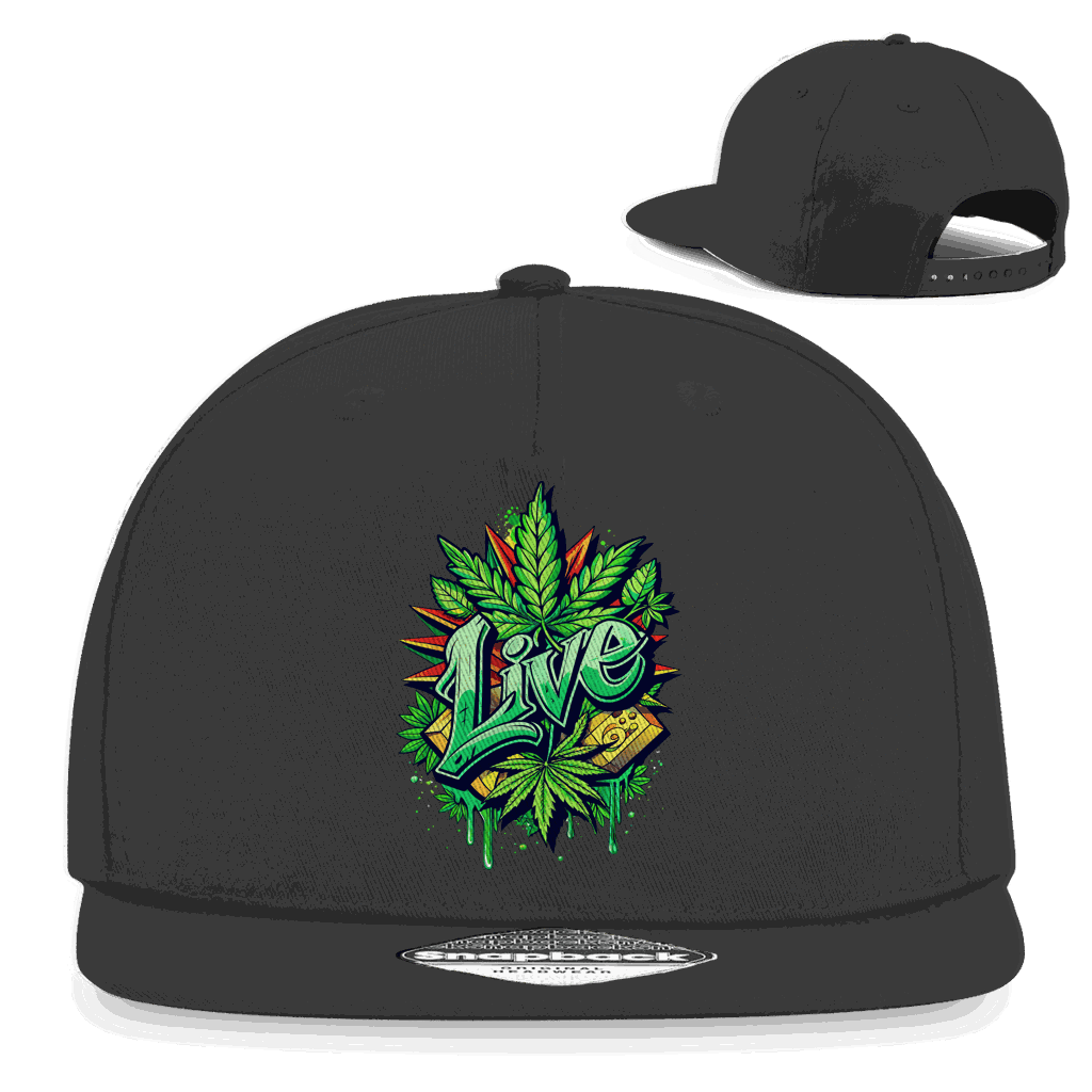 Snapback Rapper Cap - Weed Live | Division420®