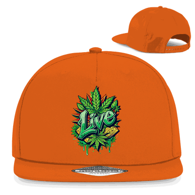 Snapback Rapper Cap - Weed Live | Division420®