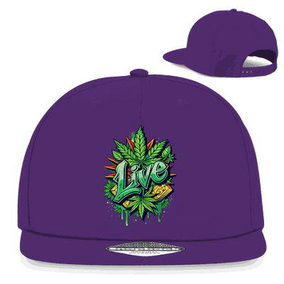 Snapback Rapper Cap - Weed Live | Division420®