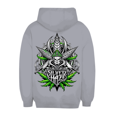 Unisex Oversize Hoodie Silver Haze by Division420 in relaxed fit with adjustable hood and kangaroo pocket