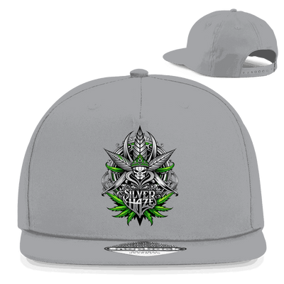 Division420 Snapback Cap Silver Haze aus 100% Baumwoll-Twill im urbanen 5-Panel Design mit flachem Schirm und Retro Snapback-Verschluss