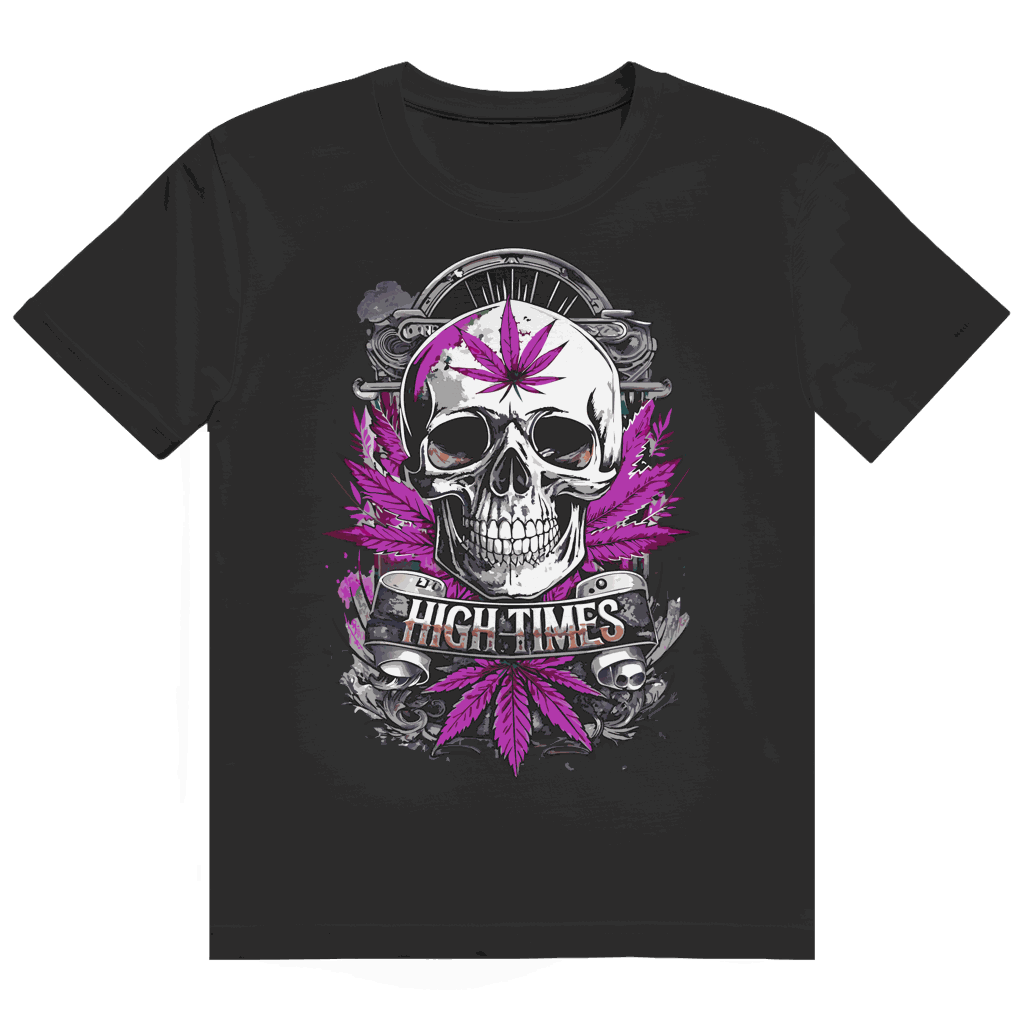 Heavy Cotton T-Shirt - High Times Skull | Division420®
