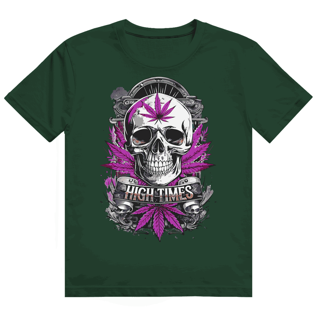 Heavy Cotton T-Shirt - High Times Skull | Division420®