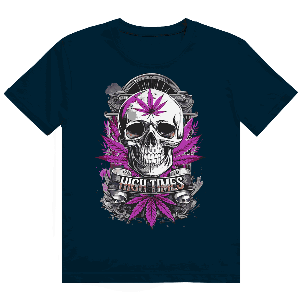 Heavy Cotton T-Shirt - High Times Skull | Division420®