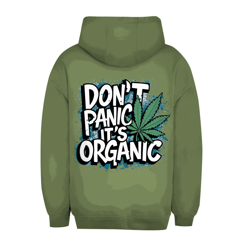 Unisex oversize hoodie Dont Panik its Organic by Division420 with relaxed fit and sustainable materials