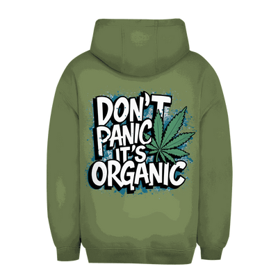 Unisex oversize hoodie Dont Panik its Organic by Division420 with relaxed fit and sustainable materials