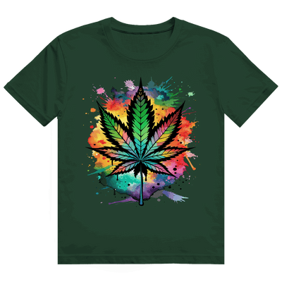 Heavy Cotton T-Shirt - Colorful Leaf | Division420®