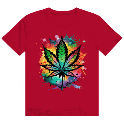 Heavy Cotton T-Shirt - Colorful Leaf | Division420®