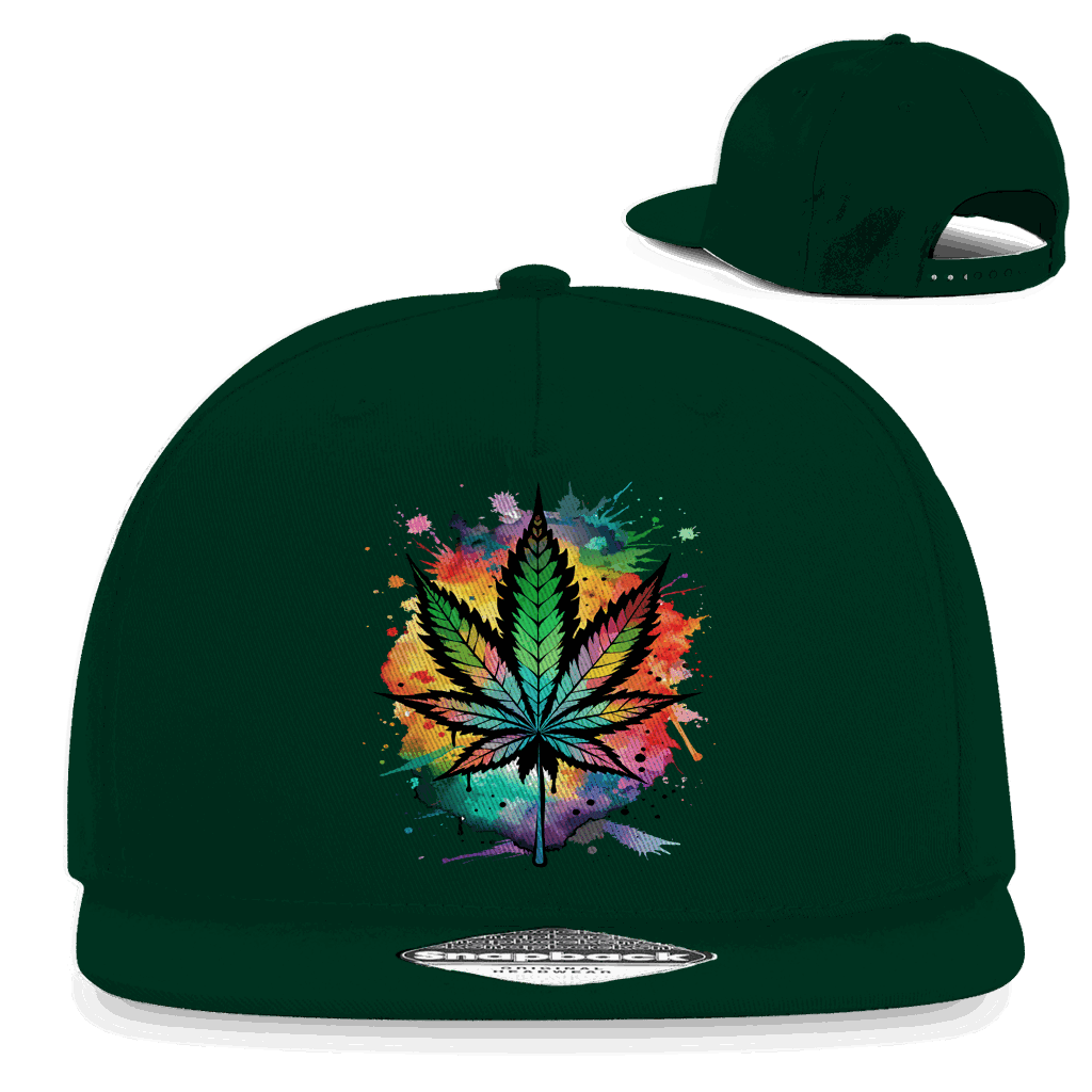 Snapback Rapper Cap - Colorful Leaf | Division420®
