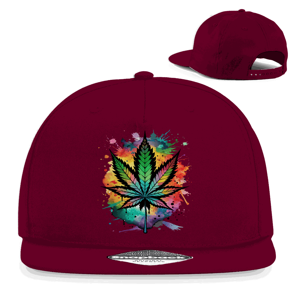 Snapback Rapper Cap - Colorful Leaf | Division420®