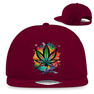 Snapback Rapper Cap - Colorful Leaf | Division420®