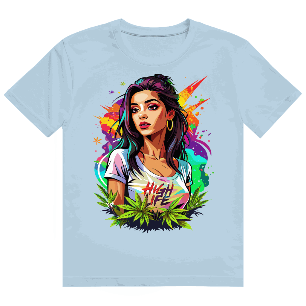 Heavy Cotton T-Shirt - High Live Girl | Division420®
