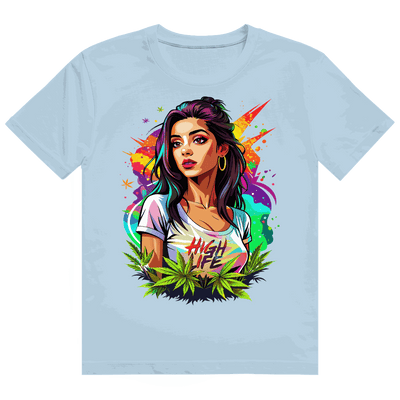 Heavy Cotton T-Shirt - High Live Girl | Division420®