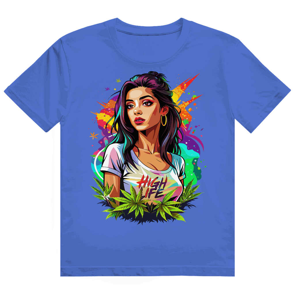 Heavy Cotton T-Shirt - High Live Girl | Division420®
