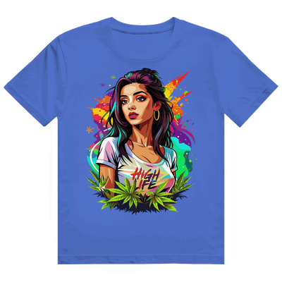 Heavy Cotton T-Shirt - High Live Girl | Division420®