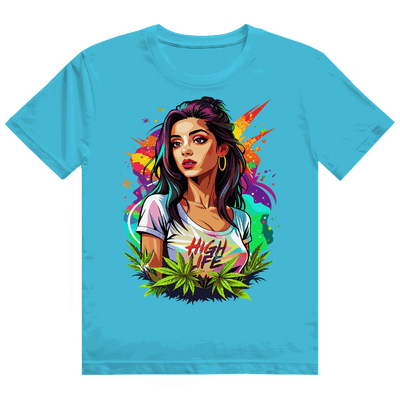 Heavy Cotton T-Shirt - High Live Girl | Division420®