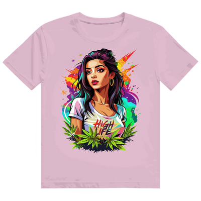 Heavy Cotton T-Shirt - High Live Girl | Division420®