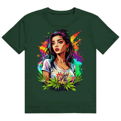 Heavy Cotton T-Shirt - High Live Girl | Division420®